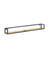 Rafturi de perete, 2 buc., 160 cm, lemn reciclat, cu aspect industrial - WOODBB330