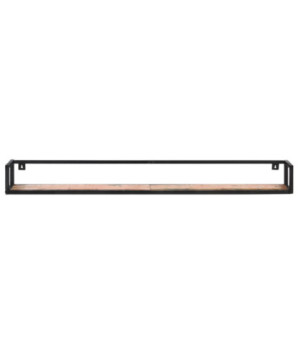 Rafturi de perete, 2 buc., 160 cm, lemn reciclat, cu aspect industrial - WOODBB330