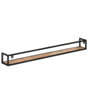 Rafturi de perete, 2 buc., 160 cm, lemn reciclat, cu aspect industrial - WOODBB330