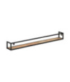 Rafturi de perete, 2 buc., 160 cm, lemn reciclat, cu aspect industrial - WOODBB330