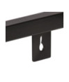 Rafturi de perete, 2 buc., 160 cm, lemn reciclat, cu aspect industrial - WOODBB330
