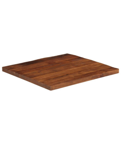 Blat masă rustic din lemn masiv reciclat, pătrată, 90 x 90 x 2,5 cm, handmade