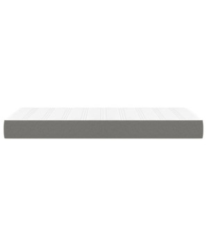 Saltea cu arcuri buzunar, fermitate medie, gri închis, 80x200x20 cm, textil - WOODBB3171