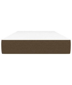Saltea cu arcuri buzunar, fermitate medie, maro închis, 80x200x20 cm, textil - WOODBB3173