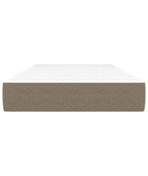 Saltea cu arcuri buzunar, fermitate medie, gri taupe, 80x200x20 cm, textil - WOODBB3174
