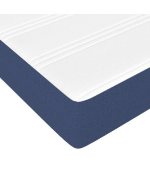Saltea cu arcuri buzunar, fermitate medie, albastru, 80x200x20 cm, textil - WOODBB3176