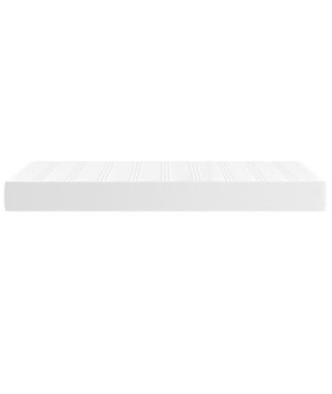 Saltea cu arcuri buzunar, fermitate medie, alb, 80x200x20 cm, piele ecologică - WOODBB3178