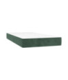 Saltea cu arcuri buzunar, fermitate medie, verde închis, 80x200x20 cm, catifea - WOODBB3184 Saltea cu arcuri buzunar, fermitate medie, verde închis, 80x200x20 cm, catifea - WOODBB3184