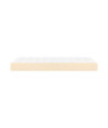 Saltea cu arcuri buzunar, fermitate medie, crem, 90x190x20 cm, textil - WOODBB3192