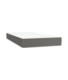 Saltea cu arcuri buzunar, fermitate medie, gri, 90x190x20 cm, piele ecologică - WOODBB3196 Saltea cu arcuri buzunar, fermitate medie, gri, 90x190x20 cm, piele ecologică - WOODBB3196