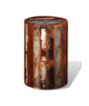 Taburet, lemn reciclat, cu aspect antichizat - WOODBB335 Taburet, lemn reciclat, cu aspect antichizat - WOODBB335