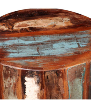 Taburet, lemn reciclat, cu aspect antichizat - WOODBB335