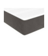 Saltea cu arcuri buzunar, fermitate medie, gri închis, 90x190x20 cm, catifea - WOODBB3199