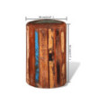 Taburet, lemn reciclat, cu aspect antichizat - WOODBB335 Taburet, lemn reciclat, cu aspect antichizat - WOODBB335