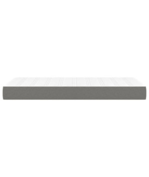 Saltea cu arcuri buzunar, fermitate medie, gri închis, 90x200x20 cm, textil - WOODBB3205