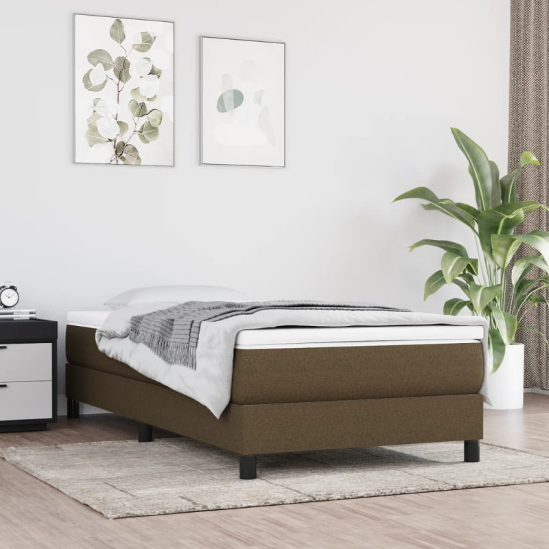 Saltea cu arcuri buzunar, fermitate medie, maro închis, 90x200x20 cm, textil - WOODBB3207 Saltea cu arcuri buzunar, fermitate medie, maro închis, 90x200x20 cm, textil - WOODBB3207