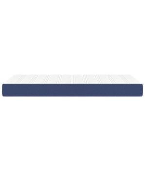 Saltea cu arcuri buzunar, fermitate medie, albastru, 90x200x20 cm, textil - WOODBB3210