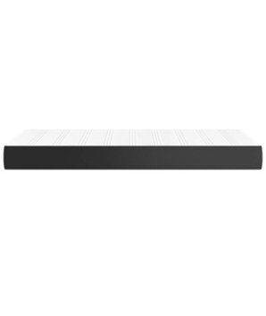 Saltea cu arcuri buzunar, fermitate medie, negru, 90x200x20 cm, piele ecologică - WOODBB3211