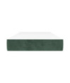 Saltea cu arcuri buzunar, fermitate medie, verde închis, 90x200x20 cm, catifea - WOODBB3220