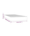 Saltea cu arcuri buzunar, fermitate medie, albastru închis, 90x200x20 cm, catifea - WOODBB3221