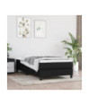 Saltea cu arcuri buzunar, fermitate medie, negru, 100x200x20 cm, textil - WOODBB3225