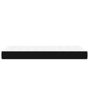 Saltea cu arcuri buzunar, fermitate medie, negru, 100x200x20 cm, textil - WOODBB3225