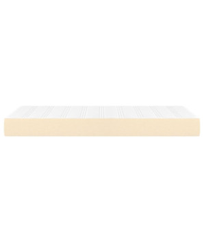 Saltea cu arcuri buzunar, fermitate medie, crem, 100x200x20 cm, textil - WOODBB3228