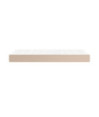 Saltea cu arcuri buzunar, fermitate medie, cappuccino, 100x200x20 cm, piele eco - WOODBB3235