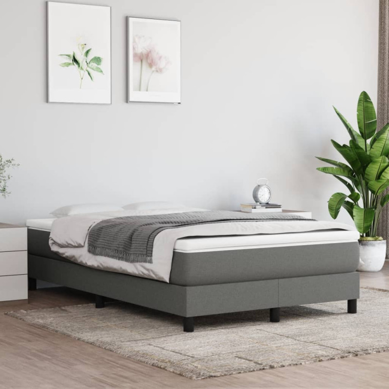Saltea cu arcuri buzunar, fermitate medie, gri închis, 120x200x20 cm, textil - WOODBB3243 Saltea cu arcuri buzunar, fermitate medie, gri închis, 120x200x20 cm, textil - WOODBB3243