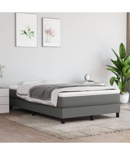 Saltea cu arcuri buzunar, fermitate medie, gri închis, 120x200x20 cm, textil - WOODBB3243