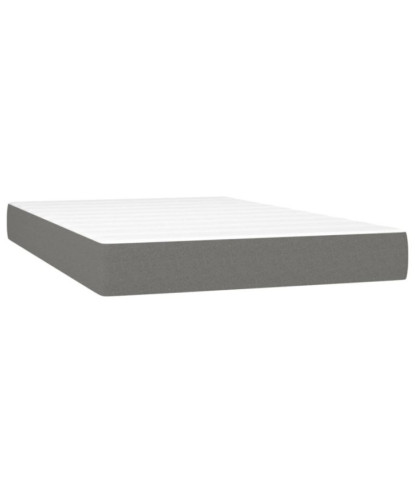 Saltea cu arcuri buzunar, fermitate medie, gri închis, 120x200x20 cm, textil - WOODBB3243