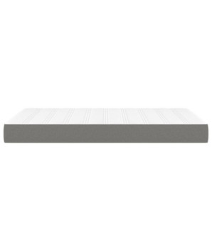 Saltea cu arcuri buzunar, fermitate medie, gri închis, 120x200x20 cm, textil - WOODBB3243