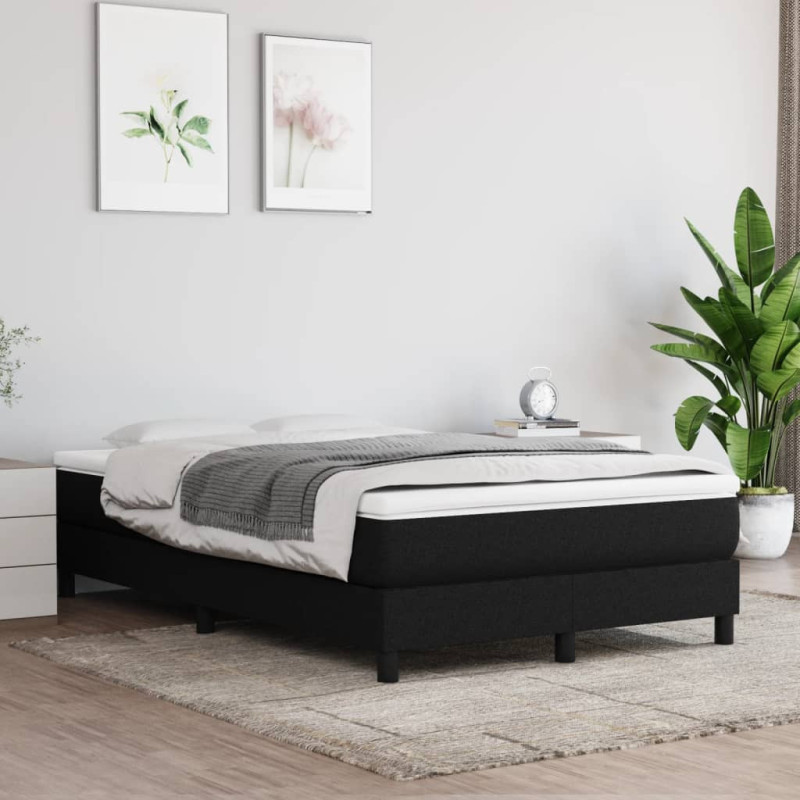 Saltea cu arcuri buzunar, fermitate medie, negru, 120x200x20 cm, textil - WOODBB3244