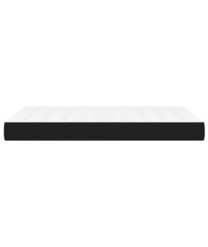 Saltea cu arcuri buzunar, fermitate medie, negru, 120x200x20 cm, textil - WOODBB3244