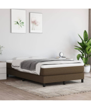 Saltea cu arcuri buzunar, fermitate medie, maro închis, 120x200x20 cm, textil - WOODBB3245