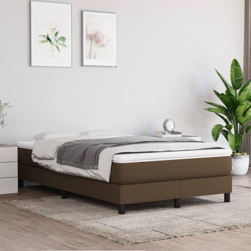 Saltea cu arcuri buzunar, fermitate medie, maro închis, 120x200x20 cm, textil - WOODBB3245