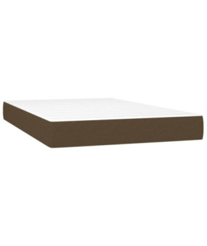 Saltea cu arcuri buzunar, fermitate medie, maro închis, 120x200x20 cm, textil - WOODBB3245