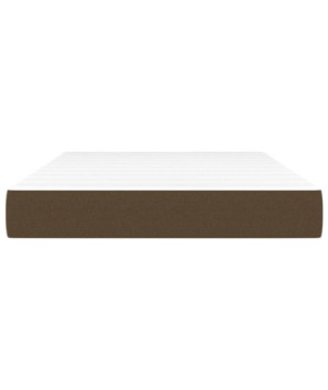 Saltea cu arcuri buzunar, fermitate medie, maro închis, 120x200x20 cm, textil - WOODBB3245