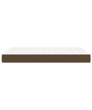 Saltea cu arcuri buzunar, fermitate medie, maro închis, 120x200x20 cm, textil - WOODBB3245