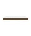 Saltea cu arcuri buzunar, fermitate medie, maro închis, 120x200x20 cm, textil - WOODBB3245