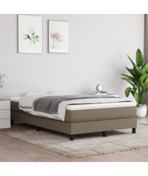 Saltea cu arcuri buzunar, fermitate medie, gri taupe, 120x200x20 cm, textil - WOODBB3246