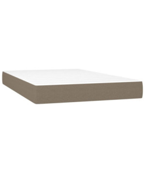 Saltea cu arcuri buzunar, fermitate medie, gri taupe, 120x200x20 cm, textil - WOODBB3246