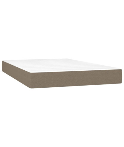 Saltea cu arcuri buzunar, fermitate medie, gri taupe, 120x200x20 cm, textil - WOODBB3246