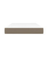 Saltea cu arcuri buzunar, fermitate medie, gri taupe, 120x200x20 cm, textil - WOODBB3246