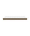 Saltea cu arcuri buzunar, fermitate medie, gri taupe, 120x200x20 cm, textil - WOODBB3246