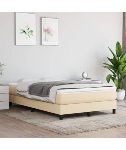 Saltea cu arcuri buzunar, fermitate medie, crem, 120x200x20 cm, textil - WOODBB3247