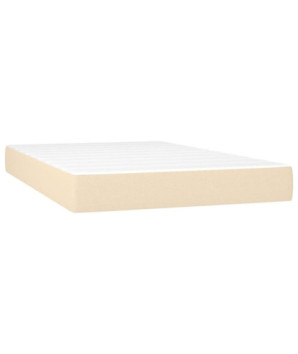 Saltea cu arcuri buzunar, fermitate medie, crem, 120x200x20 cm, textil - WOODBB3247