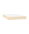 Saltea cu arcuri buzunar, fermitate medie, crem, 120x200x20 cm, textil - WOODBB3247