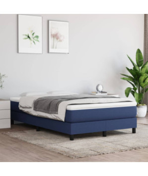 Saltea cu arcuri buzunar, fermitate medie, albastru, 120x200x20 cm, textil - WOODBB3248