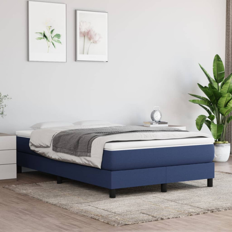 Saltea cu arcuri buzunar, fermitate medie, albastru, 120x200x20 cm, textil - WOODBB3248